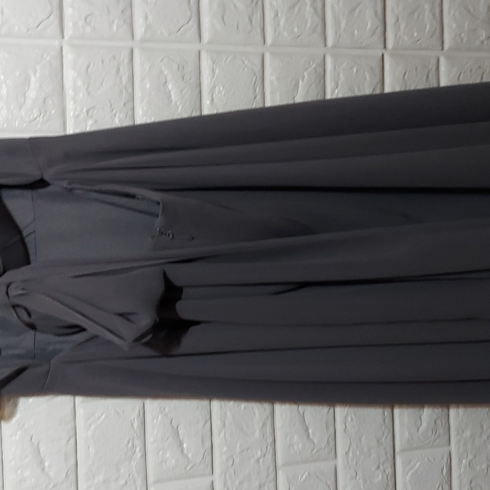 Azazie Everett Dress Steel Gray Size 8 - Picture 8 of 16